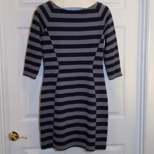 Gap 3/4 Sleeve, Stripped Dress, Size M
